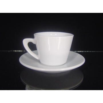 Porcelain Cappuccino Cup with Special Handle